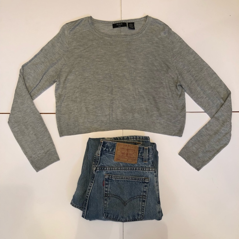 Verve Ami Long Sleeve Cropped Sweater - Picture 7 of 7